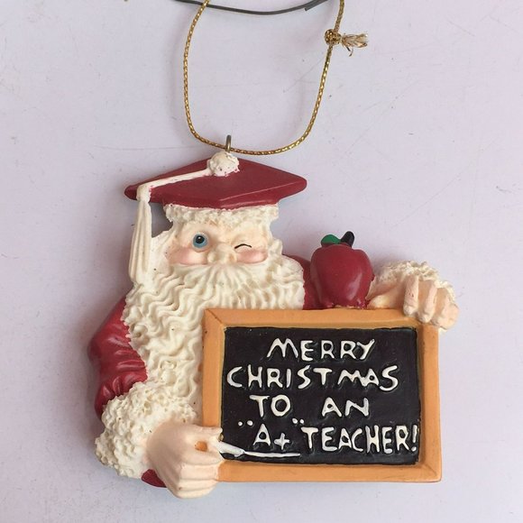 Merry Christmas to an A+ Teacher House of Lloyd Christmas Tree Ornament - 1985 - Picture 5 of 6